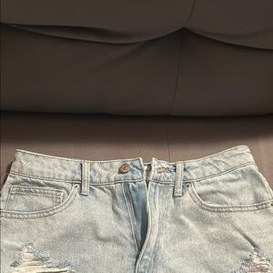 Light Blue Distressed Denim Jeans
